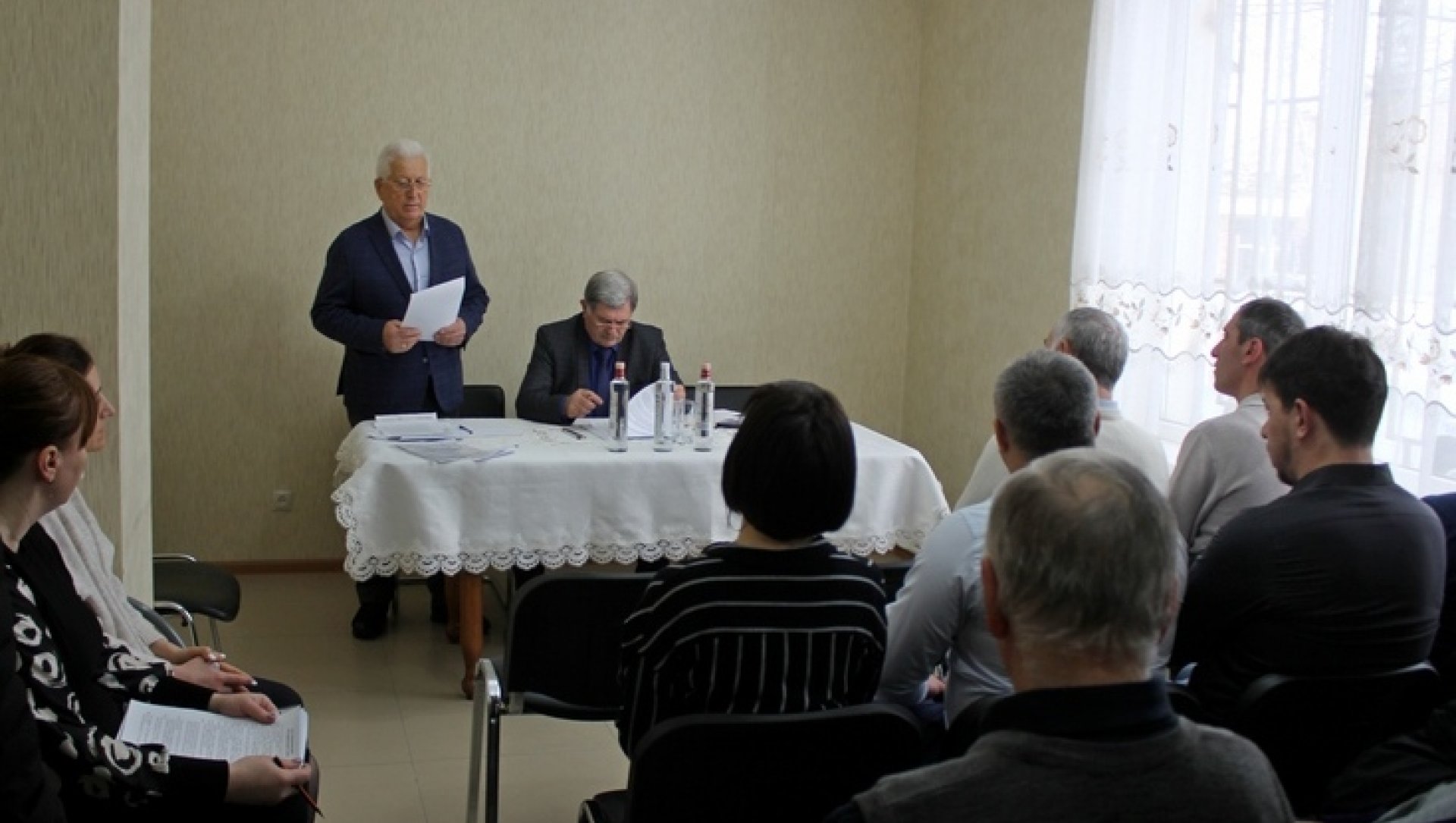 Эрик Пухаев принял участие в отчетном собрании дорожников