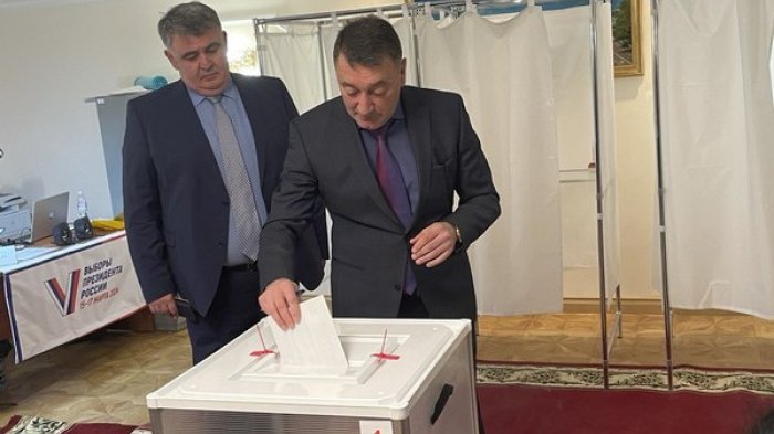 Константин Джуссоев проголосовал на выборах Президента Российской Федерации